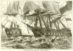 Kæmp mellem Chesapeake og Shannon af English School