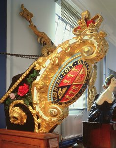 Galionsfigur af HMY Victoria og Albert II (malet træ)