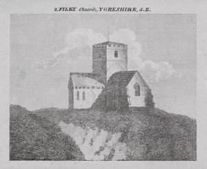 Filey Church, Yorkshire, SE (gravering) af English School