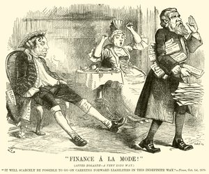 "Finans A La Mode!" (gravering) af English School