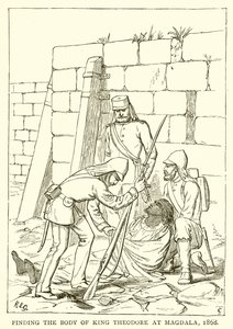 Finder liget af kong Theodore i Magdala, 1868 af English School