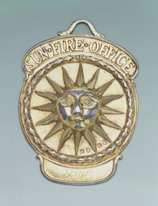 Feuerversicherungsplakette, ca. 1810 (Metall)