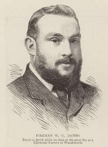 Brandmand W. G. Jacobs (gravering) af English School