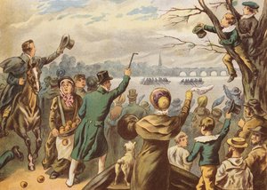 Universitetets første bådkapsejlads af English School