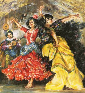 Flamenco dansere af English School