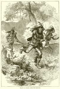 Indianernes flugt efter massakren af English School