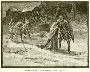 Flucht von Matilda aus Oxford Castle