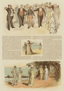 Flirt i Frankrig (chromolitho) af English School