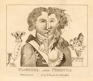 Florizel og Perdita, pub. ca. 1783 (gravering) af English School