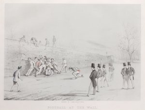 Fußball an der Mauer