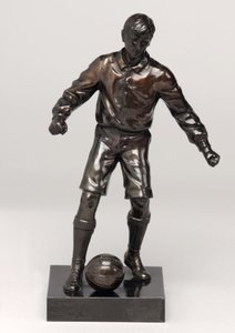 Fodboldspiller, del af et ursæt (malet spelter) (se også 315475-315477) af English School
