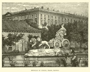Cybele-fontænen, Prado, Madrid af English School