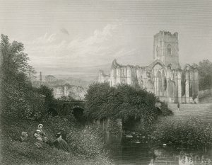 Fountains Abbey af English School