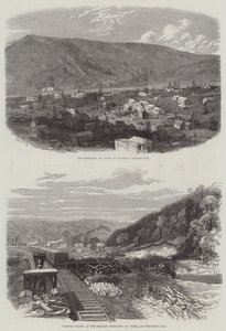 Franklin Petroleum Oil Works (gravering) af English School