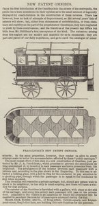 Franklinskys nye patentomnibus (gravering) af English School