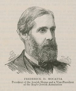 Frederick D Mocatta, præsident for det jødiske hjem og en vicepræsident for den anglo-jødiske forening af English School
