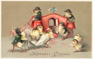 Fransk påskekort af English School