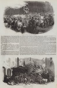 Den franske revolution i 1848 (gravering) af English School