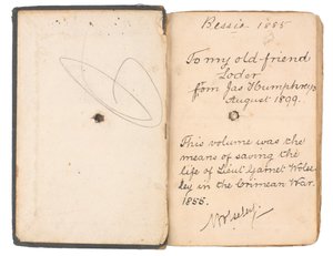 Fransk og engelsk grammatikbog, der tilhører løjtnant Garnet Joseph Wolseley (bog) af English School
