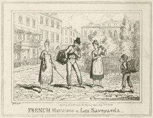 franske musikere eller Les Savoyards af English School