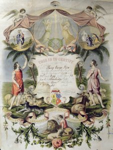 Venskabssamfundets medlemsbevis af English School