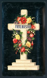 Venskabskors, julekort af English School