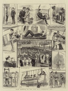 Fra Bermuda til Kap i et transportskib (gravering) af English School