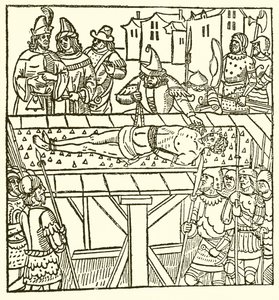 Fra Lydgates Fall of Princes, 1494 af English School