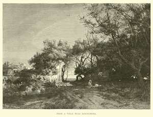 Fra en villa nær Bordighera af English School