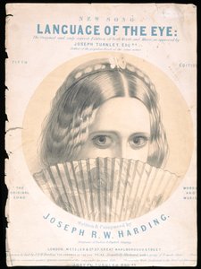 Titelblatt der Partitur von Die Sprache des Auges, komponiert von Joseph R. W. Harding
