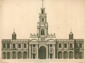 Forside af Royal Exchange, London af English School