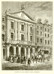 Foran Old Drury Lane Theatre af English School