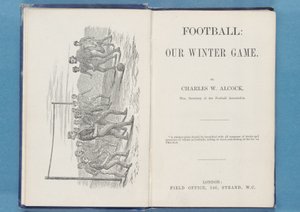 Frontispice fra Football: Our Winter Game, af Charles W. Alcock, 1874 (se også 315142 & 315144) af English School