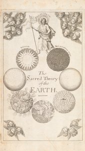 Frontispice fra The Theory of the Earth af Thomas Burnet, London, 1684 af English School