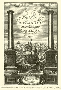 Frontispice til Bacons Novum Organum af English School