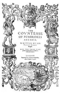 Frontispice til grevinden af Pembrokes Arcadia af Sir Philip Sidney, 1598 af English School
