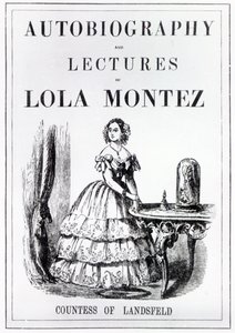 Frontispice til Lola Montez, grevinde af Landsfelds selvbiografi og forelæsninger af English School
