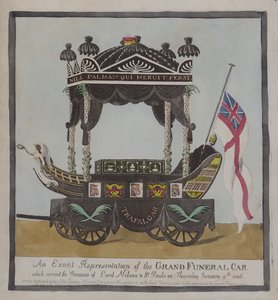 Begravelsesvogn, som transporterede resterne af admiral Lord Nelson til St Paul