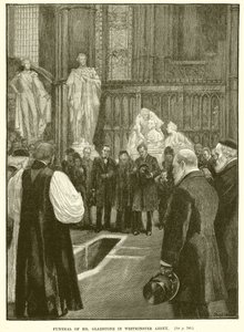 Begravelse af Mr. Gladstone i Westminster Abbey af English School