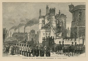 Sir John Fox Burgoynes begravelse af English School