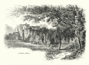 Furness Abbey (gravering) af English School