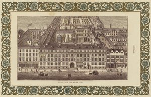 Furnivals Inn som i 1750 (farvegravering) af English School