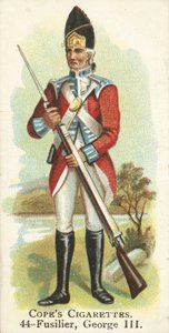 Fusilier, King George III (chromolitho) af English School