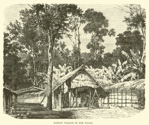 Gaboon Village in the woods  af English School