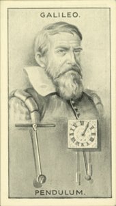 Galileo, pendul (litografi) af English School