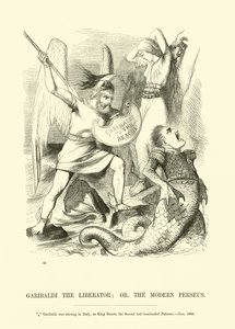 Befrieren Garibaldi; eller den moderne Perseus af English School