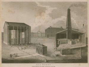 Gasværk, London af English School