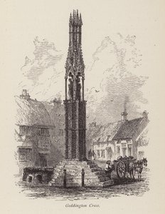 Geddington Cross (gravering) af English School
