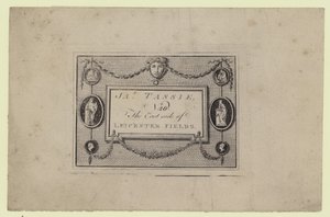 Gem and Seal Modeller, James Tassie, handelskort af English School