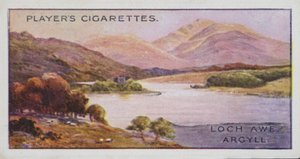 Perler af britisk landskab: Loch Awe, Argyll (farvelitografi) af English School